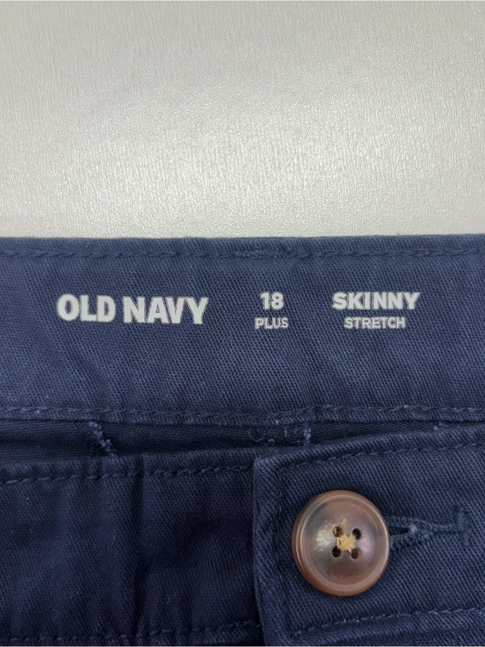 Old Navy Girls 18 Plus Uniform Skinny Stretch Navy School Pants